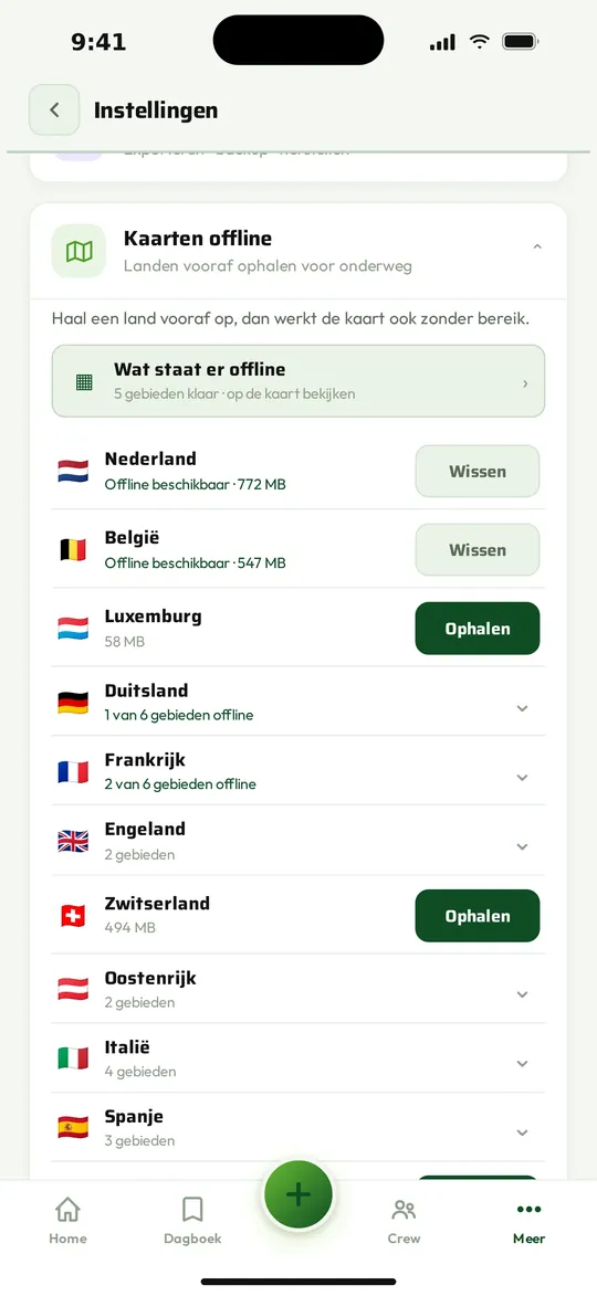 Kaart zonder bereik.
