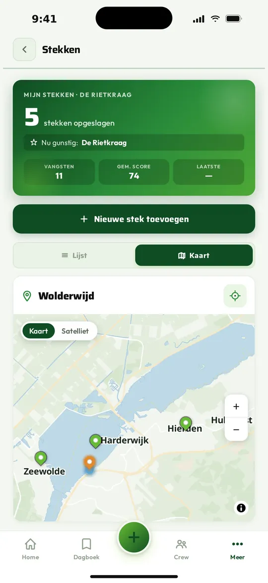 Al je waters op één plek.
